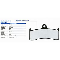 картинка Тормозные колодки Nissin 2P-243SS от магазина moto-bazar61.ru