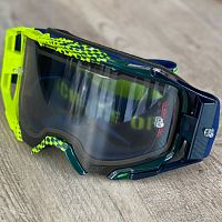 картинка Очки кроссовые LEATT Velocity 6.5 Lime/Blue Light grey 58% 8021700320 от магазина moto-bazar61.ru