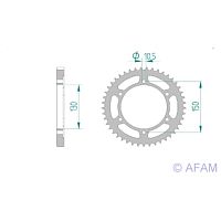 картинка Звезда ведомая AFAM 10502-48 от магазина moto-bazar61.ru