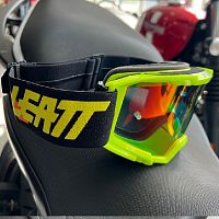 картинка Очки кроссовые LEATT Vizion 3.5 Iriz Lime Red 45 VLT 8025250150 от магазина moto-bazar61.ru