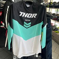 картинка Майка кроссовая THOR Sector Chevron blk/wh/grey L 2910-6454 L от магазина moto-bazar61.ru