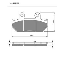 Тормозные колодки GOLDfren S33 265 19577 - купить в Ростове-на-Дону