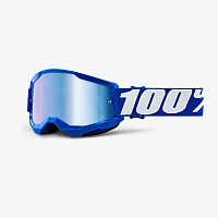 Очки кроссовые 100% STRATA 2 JR Blue/clear lens 50031-00002 фото сбоку | Moto-Bazar