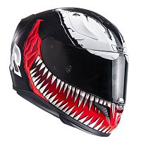 Шлем HJC R-PHA 11 VENOM MARVEL MC1 M 18976 фото вид спереди | Moto-Bazar