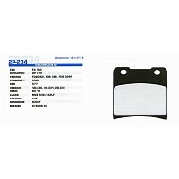 картинка Тормозные колодки Nissin 2P-234NS от магазина moto-bazar61.ru