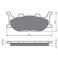 Тормозные колодки GOLDfren S33 099 24154 - купить в Ростове-на-Дону