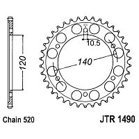 картинка Звезда ведомая KLICK DCR1490.44 (JTR1490.44) от магазина moto-bazar61.ru
