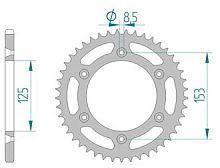 Звезда ведомая AFAM 10212-43 (JTR210.43) - купить в Ростове-на-Дону