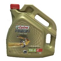 картинка Масло моторное CASTROL 4T SYNTHETIC POWER 1 RACING 10W40 4L 14957 от магазина moto-bazar61.ru