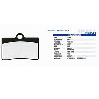 картинка Тормозные колодки Nissin 2P-247NS от магазина moto-bazar61.ru