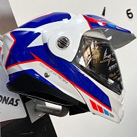 картинка Шлем Scorpion ADX-2 CAMINO wh/blue/red M 89-399-236 M от магазина moto-bazar61.ru