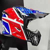 картинка Шлем AIROH Aviator ACE 2 Proud blue/red M AV22P18M M от магазина moto-bazar61.ru