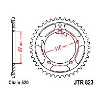 картинка Звезда ведомая KLICK DCR823.49 (JTR823.49) от магазина moto-bazar61.ru