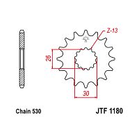 Звезда ведущая JT JTF1180.17RB - купить в Ростове-на-Дону
