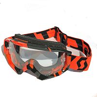 Очки кроссовые SCOTT Hustle MX blk/orange clear SC-262592-1009113 фото сбоку | Moto-Bazar