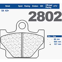 картинка Тормозные колодки CL 2802S4 от магазина moto-bazar61.ru