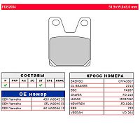 картинка Тормозные колодки FERODO FDB2084P от магазина moto-bazar61.ru