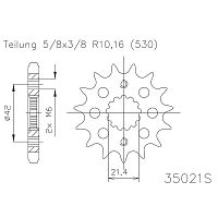 Звезда ведущая ESJOT 50-35021-17 JTF513.17 - купить в Ростове-на-Дону