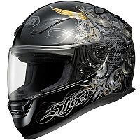 картинка Шлем SHOEI RF-1100 WARLORD BLACK/GREY M от магазина moto-bazar61.ru