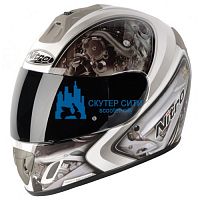 картинка Шлем NITRO MECHANIKA white/silver M от магазина moto-bazar61.ru