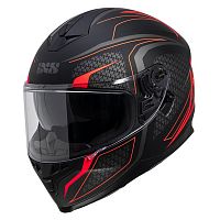 Шлем IXS HX1100 2.4 blk/matt/red L X14088-M32 L фото вид спереди | Moto-Bazar