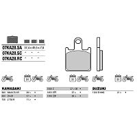 Тормозные колодки BREMBO SINTER 07KA28SC для Z 1000, Z 750 R, GTR 1400 