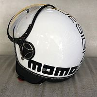 Шлема MOMO DESIGN AVIO бел/чер XS 10831 фото вид спереди | Moto-Bazar