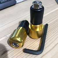 картинка Грузики руля EMGO ANTI-VIBRATION BAR END C GOLD 23-96485 от магазина moto-bazar61.ru