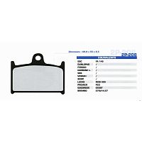 картинка Тормозные колодки Nissin 2P-208NS от магазина moto-bazar61.ru