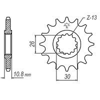 картинка Звезда ведущая KLICK 21801-17(JTF579.17) от магазина moto-bazar61.ru
