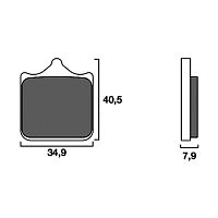 Тормозные колодки BREMBO SINTER 07BB33SA - купить в Ростове-на-Дону