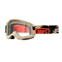 Очки кроссовые 100% STRATA 2 Kombat/clear lens 50027-00007 фото сбоку | Moto-Bazar