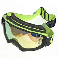 Очки кроссовые SCOTT Hustle MX blk/yellow yellow chrome SC-246430-5405289 фото сбоку | Moto-Bazar