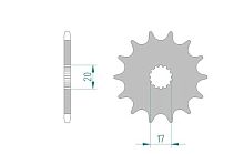 картинка Звезда ведущая AFAM 21203-13 (JTF564.13) от магазина moto-bazar61.ru