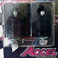 картинка Проставки руля Accel d 22.2mm h 58.5mm болт 12-60mm BM-16 от магазина moto-bazar61.ru