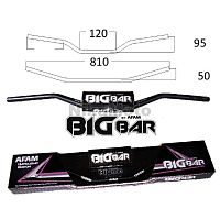 картинка Руль AFAM BIGBAR BSD001K BLACK от магазина moto-bazar61.ru