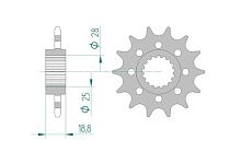 Звезда ведущая AFAM 61601-16 (JTF705.16) #520 - купить в Ростове-на-Дону