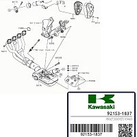 картинка Болт суппорта KAWASAKI 92153-1837 от магазина moto-bazar61.ru