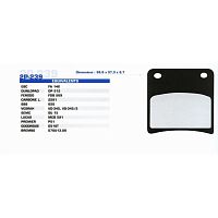 картинка Тормозные колодки Nissin 2P-239NS от магазина moto-bazar61.ru