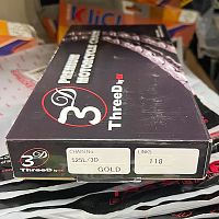 картинка Цепь ThreeD 525L-118 Gold 30505 от магазина moto-bazar61.ru