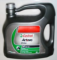 картинка Масло моторное CASTROL 4T ACT>EVO X-TRA 10W40 4L от магазина moto-bazar61.ru