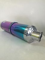 картинка Slip-on универсальный, круглый d-130mm иридий от магазина moto-bazar61.ru