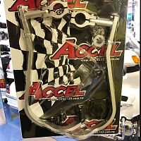 картинка Защита руля Accel 28mm Silver HG-06 от магазина moto-bazar61.ru