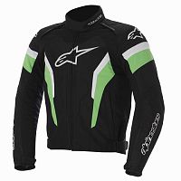 картинка Куртка ALPINESTARS текстильT-GP PRO  black/green/white 2XL от магазина moto-bazar61.ru