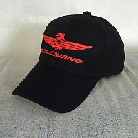 Бейсболка HONDA GOLDWING  рр57-59 красный лого 22-05076 фото сбоку | Moto-Bazar