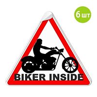 картинка Наклейки на авто BIKER INSIDE Внешняя от магазина moto-bazar61.ru