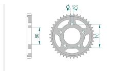 Звезда ведомая AFAM 86600-43 (JTR2010.43) - купить в Ростове-на-Дону