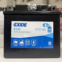 Мото АКБ EXIDE ETZ7-BS ( YTZ7S) 30845 - фото с разных сторон