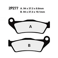 Тормозные колодки Nissin 2P-277RS для KTM Yamaha Honda BMW Ducati Aprilia