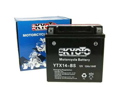 картинка АКБ KYOTO YTX14-BS от магазина moto-bazar61.ru
